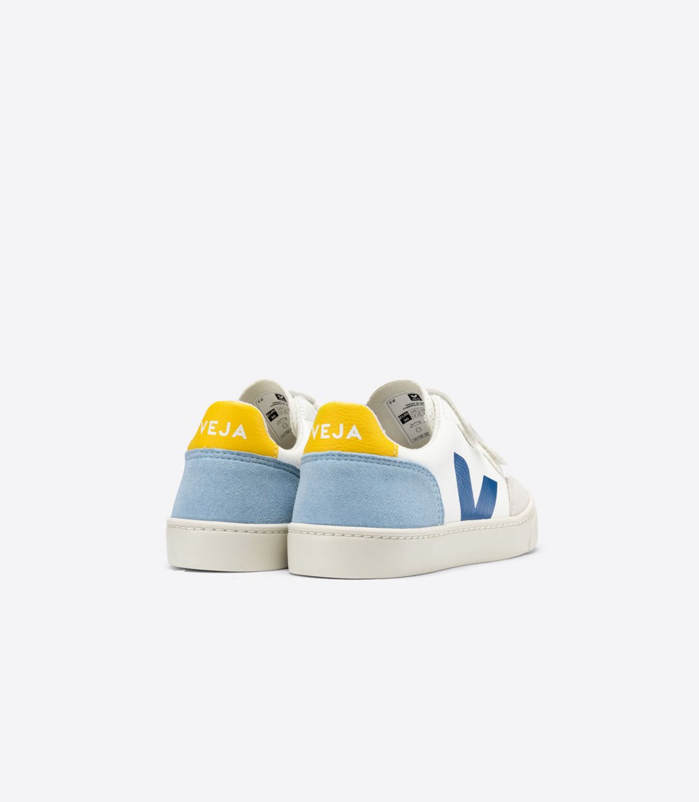 Veja Trainers Kids White - V-12 Velcro Chromefree - LAGW-24135